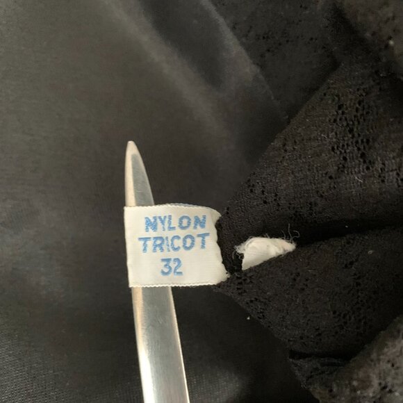 Vintage 90s Slip Dress Small Black Babydoll Short Lingerie Nightgown - Picture 11 of 16